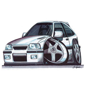 vauxhall Astra Mk2 E - White T-shirt