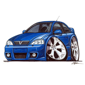 vauxhall Astra Mk4 GSI - Blue T-shirt