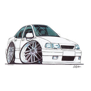 vauxhall Cavalier Mk3 - White T-shirt