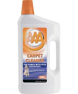 Vax AAA 2 Pack 1 Litre Pets Carpet Cleaning