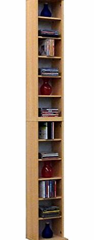 VCM Archiving System Bigol for 204 CDs with Wood Structure Reproduction, Beech