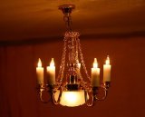 beautiful chandelier for dolls houses 5-armed 1:12
