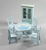Beautiful dining room for dolls houses handmade 6 pieces 1:12