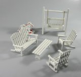 Beautiful garden furnitures for dolls houses handmade 6 pieces 1:12