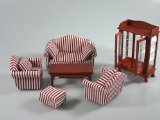 Beautiful Living room for dolls houses handmade 5 pieces 1:12
