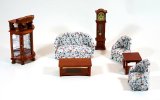 Beautiful Living room for dolls houses handmade 7 pieces 1:12