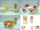 dolls furniture FREDA from wood 28 pieces