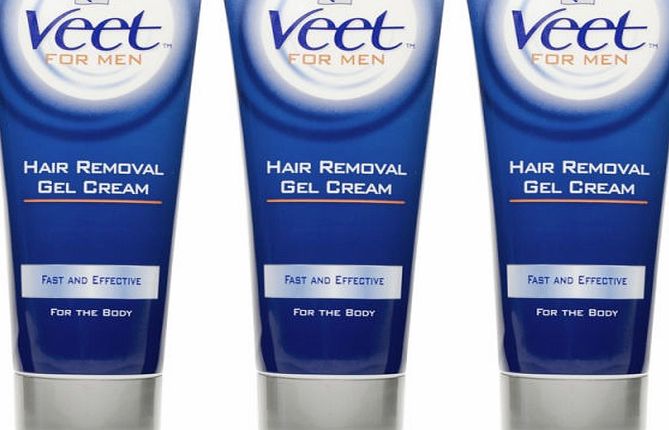 Veet For Men Hair Removal Gel Cream Triple Pack