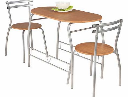 Vegas Oak Effect Dining Table and 2 Chairs