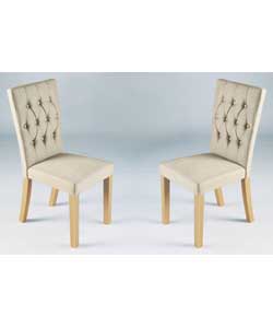 Vegas Pair of Beige Chairs
