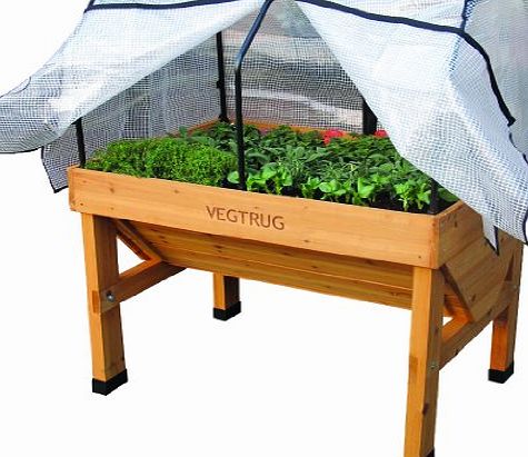 Vegtrug SGFP1136 Small Green House Frame and PE Cover - White