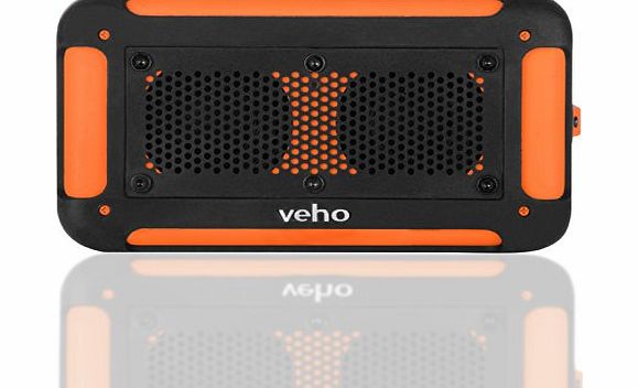 Veho 360 Vecto Wireless Water Resistant Outdoor Speaker with 6000mAh Powerbank, Microphone, MP3 Player, Pouch, 4GB SD and Karabiner