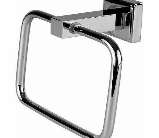 VELMA - 151060 - Exquisite towel ring from our Avant-garde range - timeless modern design - highly polished chrome-plated brass - no plastic - 100 rustproof - premium quality!