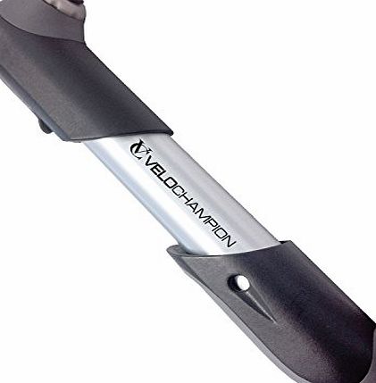 VeloChampion Alloy 7 Mini Bike Pump Silver/Black