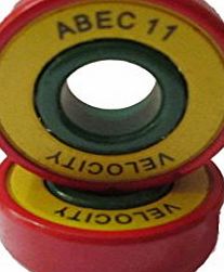 New super spin 2 pack Velocity Precision Rasta style Abec 11 wheel bearings Skateboard stunt scooter Quad inline Roller skate derby 7 9