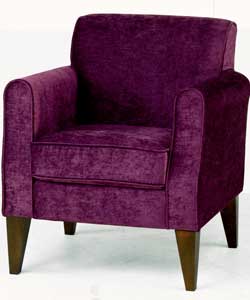 Velvet Chair - Damson