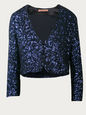 VELVET JACKETS NAVY S VEL-U-IULIA