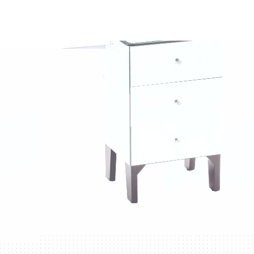 Venetian Mirrored Furniture Venetian Bedside Chest - Patterned