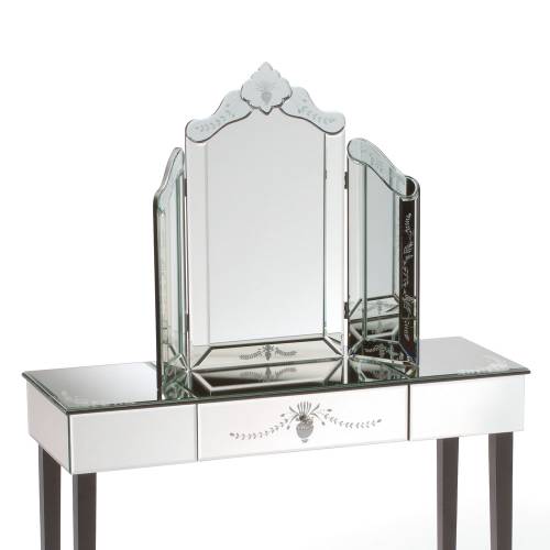 Venetian Mirrored Furniture Venetian Dressing Table Mirror - Patterned