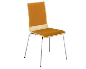 chair with uphostered seat and back