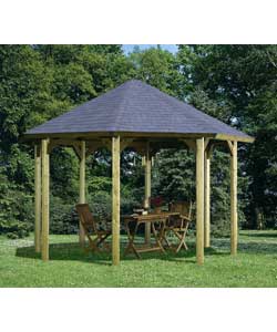 - Wooden Garden Canopy - Width 330cm