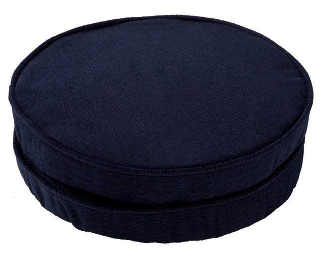 venice Circular Seat Pad (11 inch) Pair Navy Blue