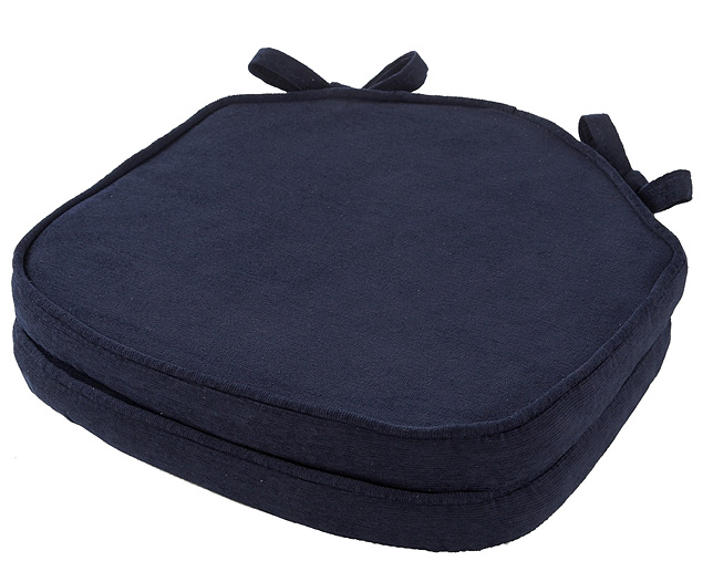 venice Shaped Seat Pads (Pair) Navy Blue