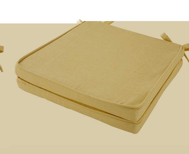 Squared Seat Pad (Pair) Buttermilk