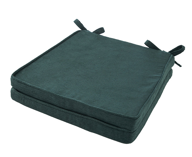 venice Squared Seat Pad (Pair) Forest Green