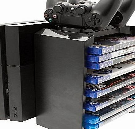 Venom 2-in-1 Games Storage Tower and Twin Charging Dock (PS4)