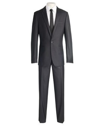 Mens Suit by Ventuno 21 in Black Chintz