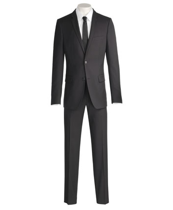 Ventuno 21 Mens Suit by Ventuno 21 in Plain Black