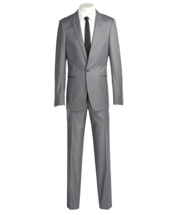 Ventuno 21 Mens Suit by Ventuno 21 Silver Grey Tonic