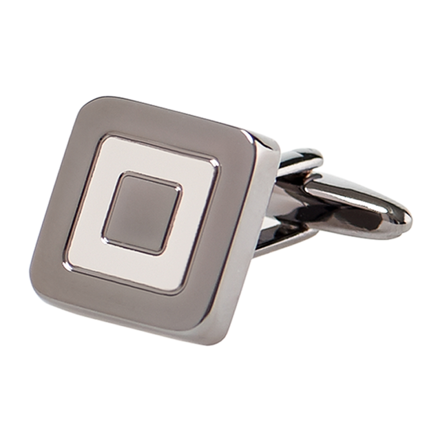 Ventuno 21 Two Tone Curved Square Cufflinks