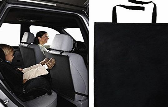 Venture Backseat Car Protector Mats (Black, Pack of 2)