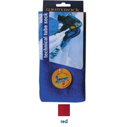 WHITE ROCK JUNIOR TUBE SOCKS 18INCH RED