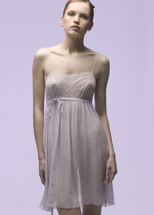 Delicate crinkle chiffon chemise