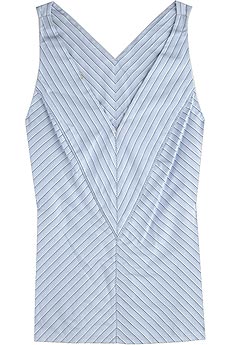Vera Wang Diagonal striped top