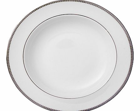 Vera Wang for Wedgwood Lace Platinum Soup Plate,