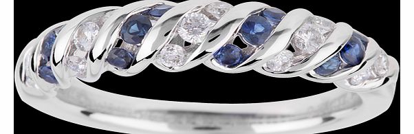 Vera Wang Love Diamond and Sapphire Eternity in