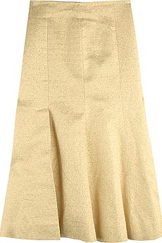 Vera Wang Metallic raffia skirt