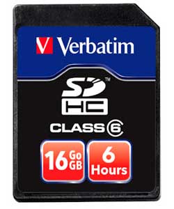 16GB HD Video SDHC Memory Card