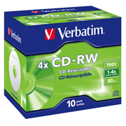 Verbatim 2x4x CD-RW 700MB-80Min