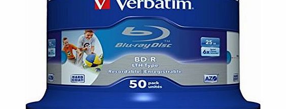 Verbatim 43813 BD-R - 50 25GB Wide Printable Blu-ray