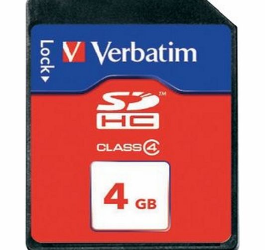 Verbatim 44016 4GB SecureDigital SDHC Class 4