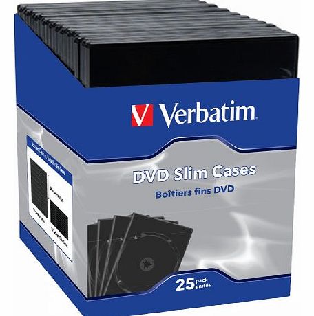 Verbatim 49985 Slim Library DVD Case 25 pack