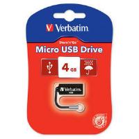 4GB Micro USB Flash Drive - Black