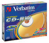 VERBATIM CD-RW 700MB Color DatalifePlus Slim case certified 10x Pack of 5 CDs