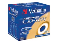 Verbatim CD-RW Media 24x 80min 10 pack