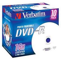 Verbatim DVD-R 4.7GB 120 Minute 16x Wide Photo
